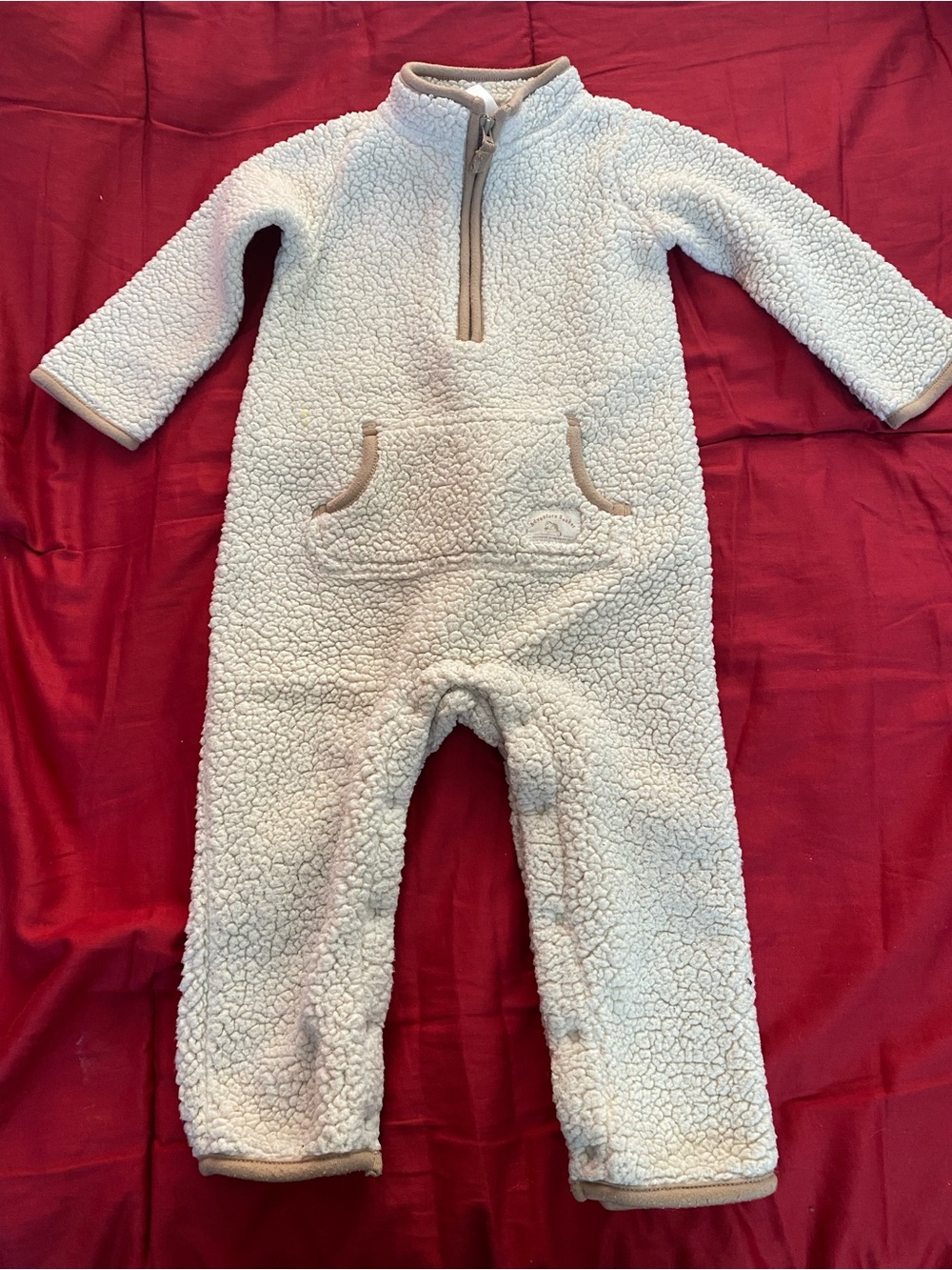 Carter's Cream Sherpa One-Piece Bodysuit